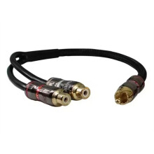 30cm Car Audio Amplifier Subwoofer Audio Cable Pure Copper Male to Female RCA Plug Audio Cord PVC Cables B