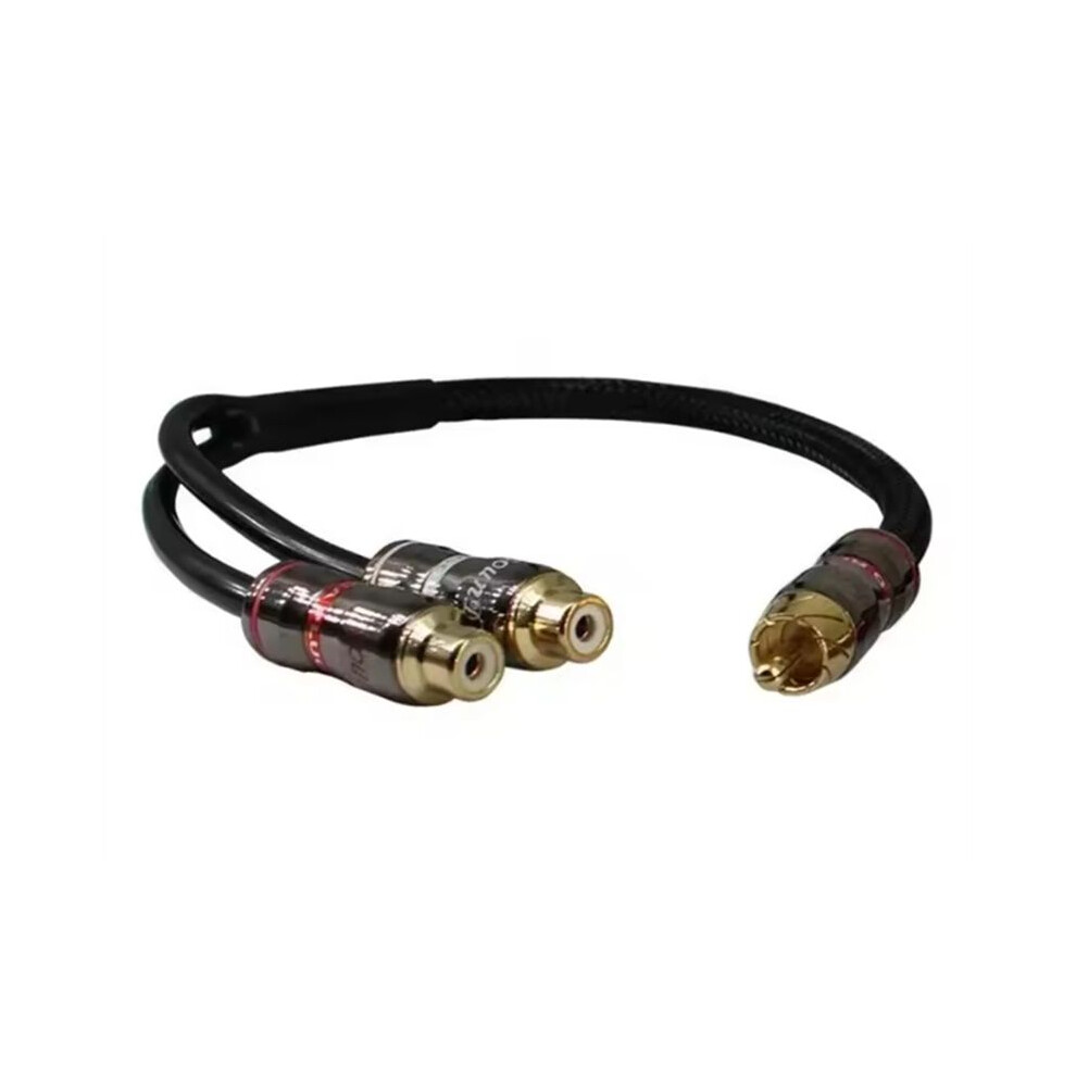 30Cm Car Audio Amplifier Subwoofer Audio Cable Pure Copper Male To Female Rca Plug Audio Cord Pvc Cables B 6031615384074