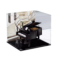 Grand Piano Display Case Dustproof Clear Acrylic Box for 21323 Protective Showcase