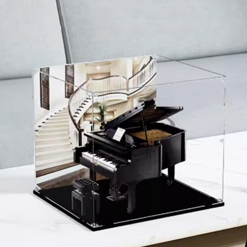 Grand Piano Display Case Dustproof Clear Acrylic Box for  21323 Protective Showcase 1