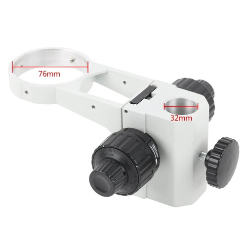 Microscope Focus Rack with Smooth Ball Bearing, Coaxial DualSpeed Control, 76mm32mm Holder