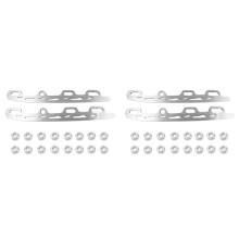 2Set Lama per Pattinaggio Su Ghiaccio Nel Acciaio Inossidabile Con Lama per Pattinaggio Artistico Linea Con Dente Coltello per Scarpe per Bambini