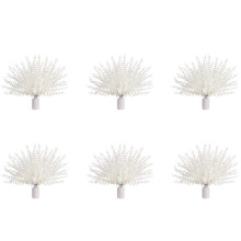 White Artificial Eucalyptus Stems,216Pcs Faux Eucalyptus Branches Leaves for Floral Arrangement Wedding Bouquet Decor