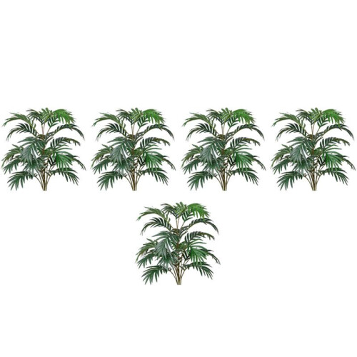 5X Artificial  Plant Leaf Artificial Fake Tropical   Leaf Artificial Plant