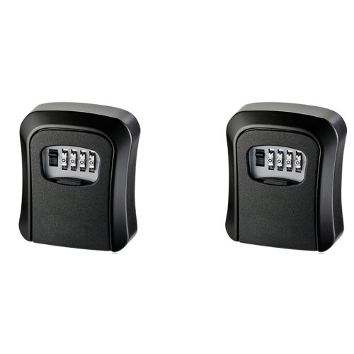 2X Key Cabinet Organizer, Key Lock Box, Wall Mounted Waterproof Key Storage Lock Box with Mounting Kit