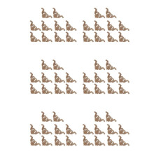 60 Pcs Wood Carving Decal Wood Carved Mouldings Corner Applique Home Door Decor Wood Carving for Door Cabinet Windows
