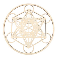 9Pcs Sacred Geomtry Wall Art Set Wooden Wall Art, Sacred Geometry Art, Sculpture, Wall Decorations for Home Decor