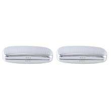 2X ÉTui à Lunettes, Coque Rigide en Aluminium, ÉTui à Lunettes, BoîTe à Lunettes RayéE, Doublure Noire