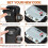 2X Key Box Wall Mounted  Key Safe Outdoor Key Box with Resettable 4-Digit Numeric Code Waterproof Key Box (Black) 5