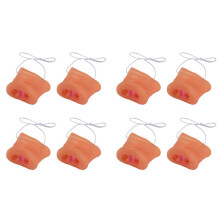 8 Pcs Simulation Pig Nose with with Elastic Band Animal Costume Mask Holloween Party Prop Halloween Costumes