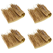 4X DIY Straw Roof Rug Decor Grass Mat Thatch Roll Deck Decor Decorative Straw Roof Panels Shutters