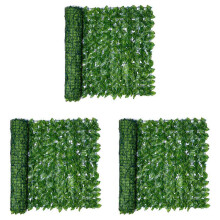 3X 0,5X3 Metri Parete Pianta Recinzione Foglie Artificiali Faux Ivy Leaf Recinzione Privacy Screen Decor Pannelli Siepe