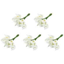 60Pcs Calla Artificial Flower Bouquet Wedding Decoration DIY Wreath Gift White