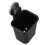4 PC Suction Cup Toothbrush Cup Holder Rack Plastic Holder Toothpaste Storage Box for Kitchen Bathroom Toilet Black 2