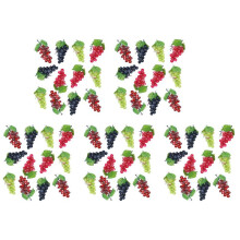 60 Trauben KüNstliche Trauben Simulation Dekorative Lebensechte GefäLschte Trauben Cluster für Hochzeit Wein KüChe HerzstüCk