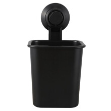 4 Stuecke Saugnapf ZahnbüRsten Halter Rack Kunststoff Halter Zahnpasta Aufbewahrung Box für KüChe Bad Toilette Schwarz