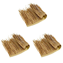 3X DIY Tappeto di Paglia per Tetto, Tappeto Erboso, Palma, Paglia, Rotolo, Coperta, Decorativo, Tetto di Paglia, Pannelli Persiane