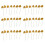42Pcs Foam Glitter Artificial Rose Decor, Gold 1