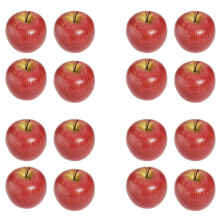 16 Manzana Roja Artificial  Fruta Decorativa