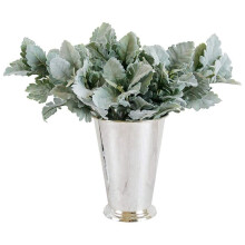 30 PièCes SéRies Oreilles D'Agneau FloquéEs Artificielles Tiges de Miller PoussiéReux Feuilles de ChêNe FloquéEs Feuille D'Oreille D'Agneau pour