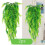 2X Samambaia Persa de 33 Polegadas Deixa Videiras DecoraçãO Do Quarto Pendurado Planta Artificial Folha Grama Festa de Casamento DecoraçãO Varanda 4
