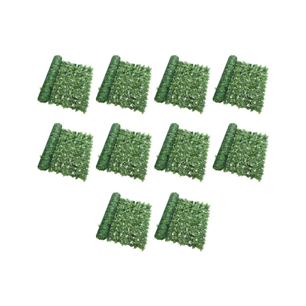 10Pcs Artificial Plant Fence Green Leaf Fence Panels Privacy Fence Screen For Home Garden Yard Decoration 4713698718589