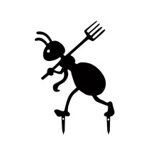 Garden Decor Ants Metal Ants Gardening Ornaments Yard Metal Art Backyard Lawn Stakes Decor Ants Garden Iron A