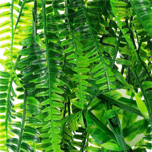 2X Samambaia Persa de 33 Polegadas Deixa Videiras DecoraçãO Do Quarto Pendurado Planta Artificial Folha Grama Festa de Casamento DecoraçãO Varanda 2