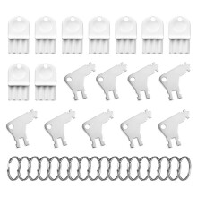 Juego de Llaves para Toallas de Papel de 18 Piezas, Llave Universal para Dispensador de Papel Higiénico, Llave de Repuesto para Soporte de Toallas de