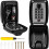 Key Box Wall Mounted Large Key Box Secure Waterproof Outdoor Key Box with 12 Code Rustproof  Heavy Duty Key 6