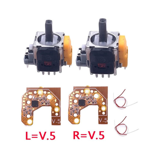 2PCS Hall Joystick+Calibration Board for PS4 Gamepad Hall Effect & Hall Joystick Center/Outer  Calibration 2