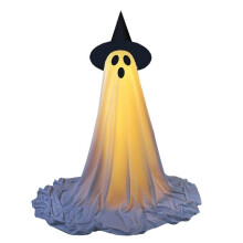 Front Porch Glowing Halloween Standing Veranda Yard med Hatt