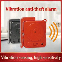 Vibration Alarm Sensors 120dB Ultra-Slim Detector Anti-Theft Burglar Alarm for Home Window Door Bike Bag Security Black