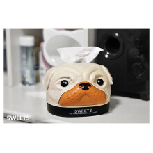 Tissue Holder Cartoon Removable Napkin Box Roll Paper Container Cute Tissue Box Napkin Bag Holder Home Decoration,C