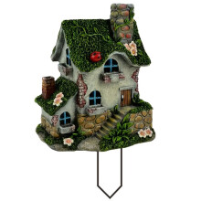 Grüner Moos-Blumentopf für Den Garten, Rasen, Flach, Acryl, Dekorativer Bodenstecker, Requisiten, Ornamente, Rasendekoration, Geschenk