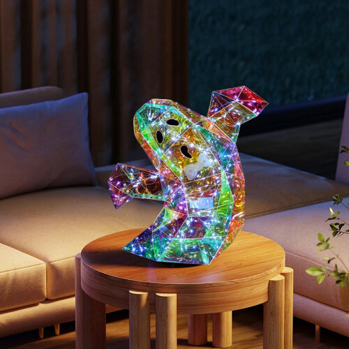 Prismatic Iridescent Spooky  Statue,LED  Statue,Halloween Decoration  Statue Night Light 2