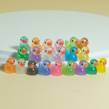 Small Ducks 100 Resin Miniature Duck Figures Garden Aquarium Potted Accessories for Miniature Landscape Partys Toy
