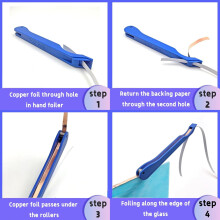 Nueva Herramienta Para Estampar LáMinas De Vidrio A Mano, Herramienta Para Estampar LáMinas De Vidrio A Mano, Estampar LáMinas De Vidrio Y Cobre A