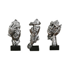 Statue Abstract Resin Desktop Ornaments Sculpture Miniature Figurines Face Character Nordic Art Crafts Office Home C
