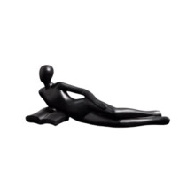 Statue de Lecture Nordique Figurines en Résine Décoration de Bureau Sculpture Art Moderne Ornement Décoration de Maison Bureau Artisanat Noir B