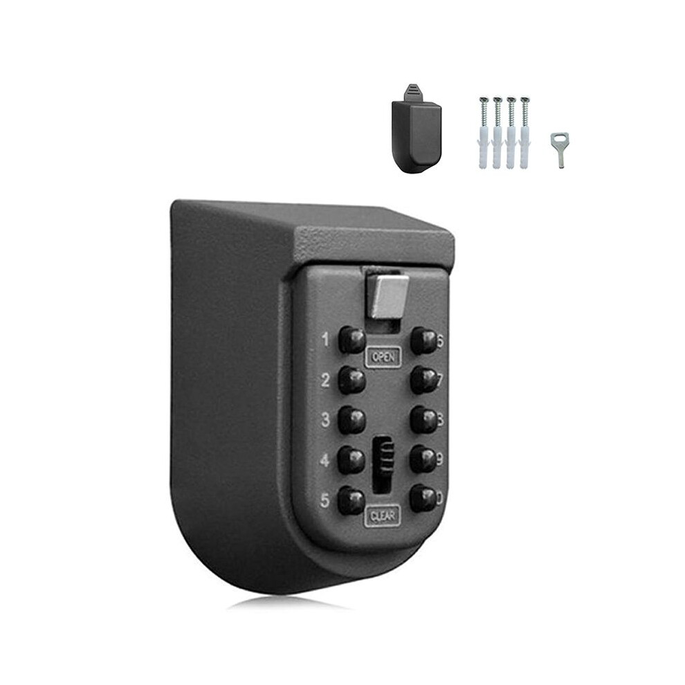 Photos - Power Tool Accessory Wall Mounted Key Safe Box - 10-Digit Combination Lock, Anti-Theft Storage for Home & Outdoor Use