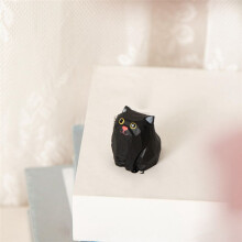 Cute Cat Statues, Hand Carved Cat Statues Home Decoration, Unique Cat Doll Collectibles Gifts for Cat Lovers