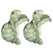 Simulación de Animales Marinos Tortuga Resina Escultura Adornos Jardín Patio Maceta Decoración Adornos