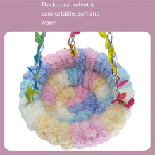 Bird Nest Warm 'S Nest Cradle Nest Special Swing Bed Suspended Sleeping Nest Plush Small Bird Nest C