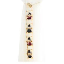 Fabric Ladder Christmas Doll Hanging Curtain Dress Christmas Tree Living Room Decoration B