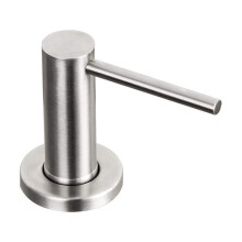 Soap Dispenser for Kitchen Sink Brushed Stainless Steel Countertop Pump Hand Lotion Built in Bottlend Silver