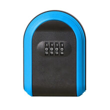 Key Safe Box  4 Digit Combination Outdoor Key Security Storage Case Key Lock Box Wall Mounted,Black &