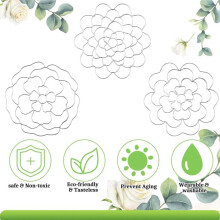 6 Pcs Flower Arrangement Holder Stainless Steel Flower Frog Flower Arranging Supplies Floral Grid Organizer (5In, 68In)