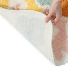 SüßEr Blumen-Badezimmerteppich, Maschinenwaschbare Badezimmer-Bodenmatte, Extra Weicher, SaugfäHiger, Rutschfester Badteppich, 40 X 60 cm