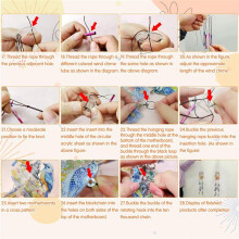 DIY Dotted Diamond Art Painting Wind Chime Kit, Three-Dimensional Dreamy Sun Catchers Diamonds Dot Paintings B